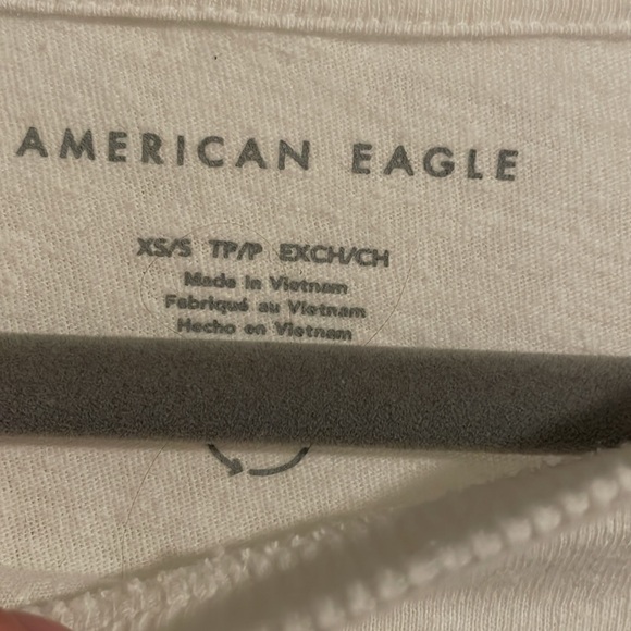 American Eagle Oversized Shell Graphic Tee Shirt - Picture 3 of 4